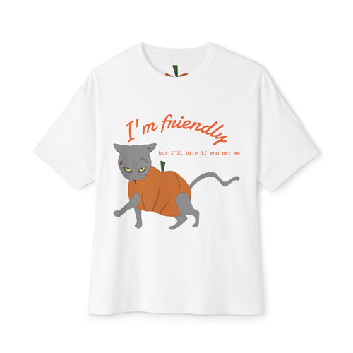 T-Shirt - CAT wearing the pumpkin Halloween Tee