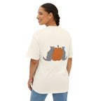 T-Shirt - CAT wearing the pumpkin Halloween Tee